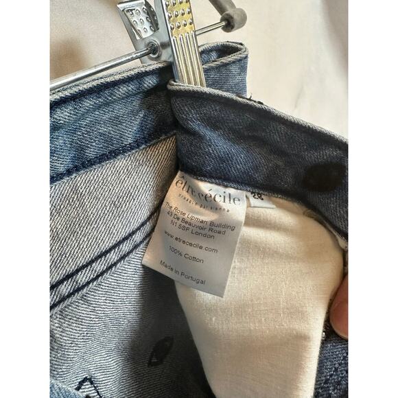 Wide Leg Embroidered Crop Jeans - Picture 5 of 5